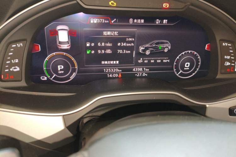 Used Audi Q7 New Energy 2019 55 e-tron Odometer Close Up