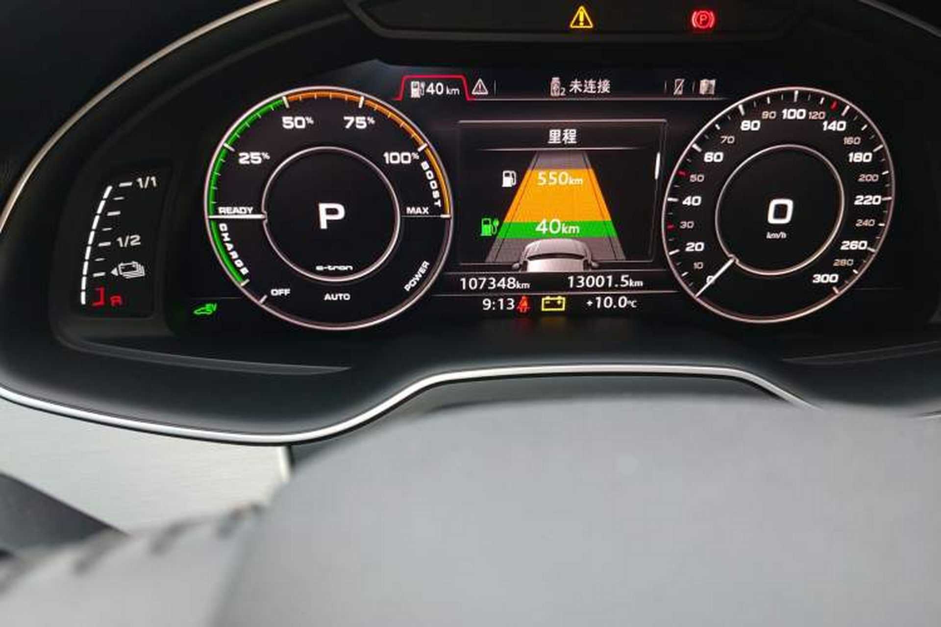 Used Audi Q7 New Energy 2019 55 e-tron Odometer Close Up