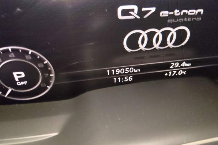 Used Audi Q7 New Energy 2019 55 e-tron Odometer Close Up