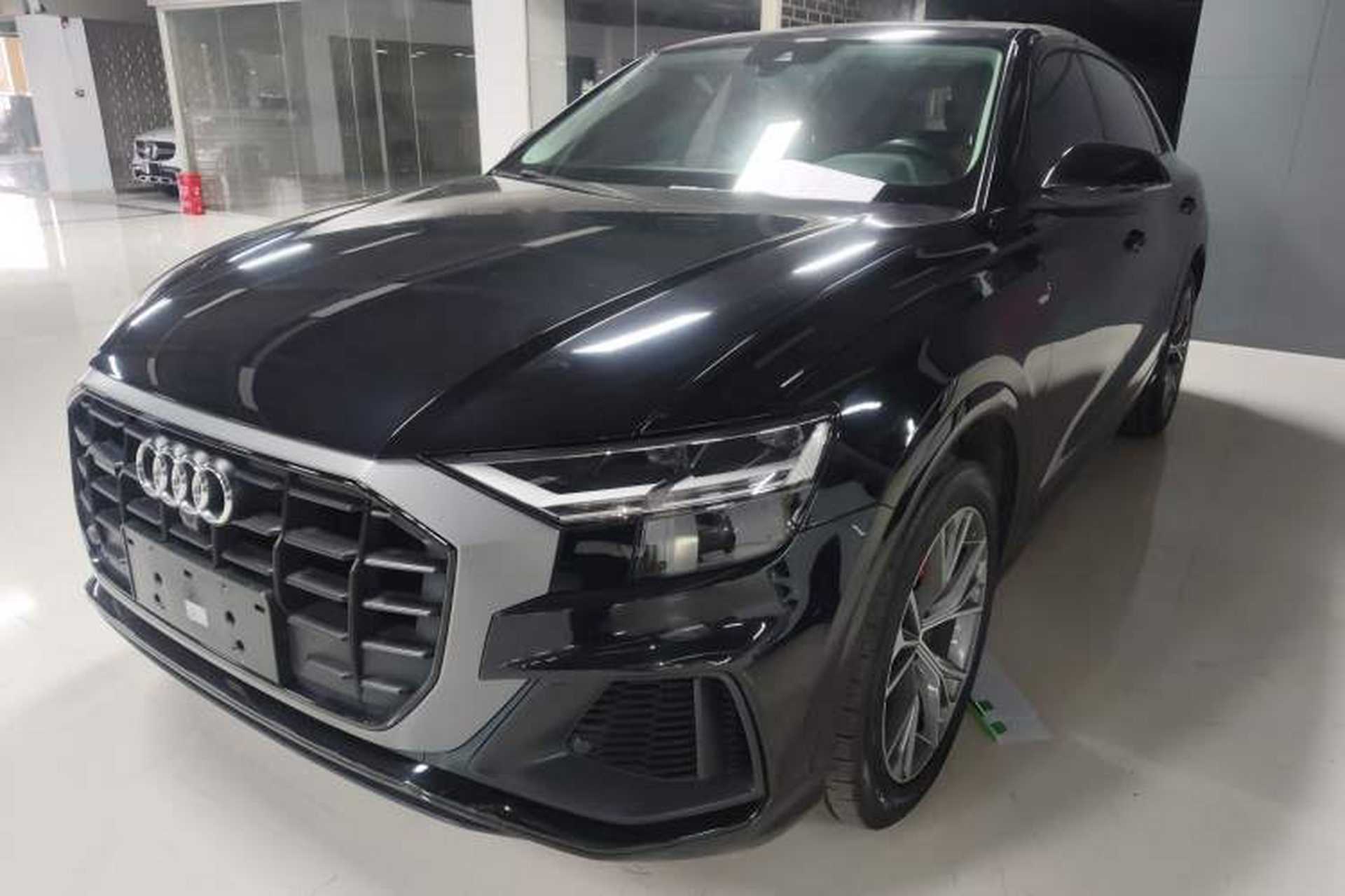 Used Audi Q8 2019 55 TFSI Luxury Dynamic Model Front Left 45 Deg