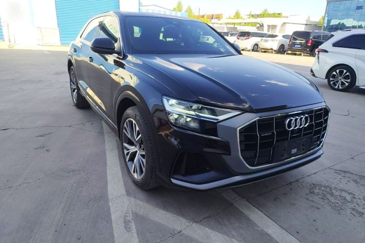 Used Audi Q8 2019 55 TFSI Luxury Dynamic Model Front Right 45 Deg