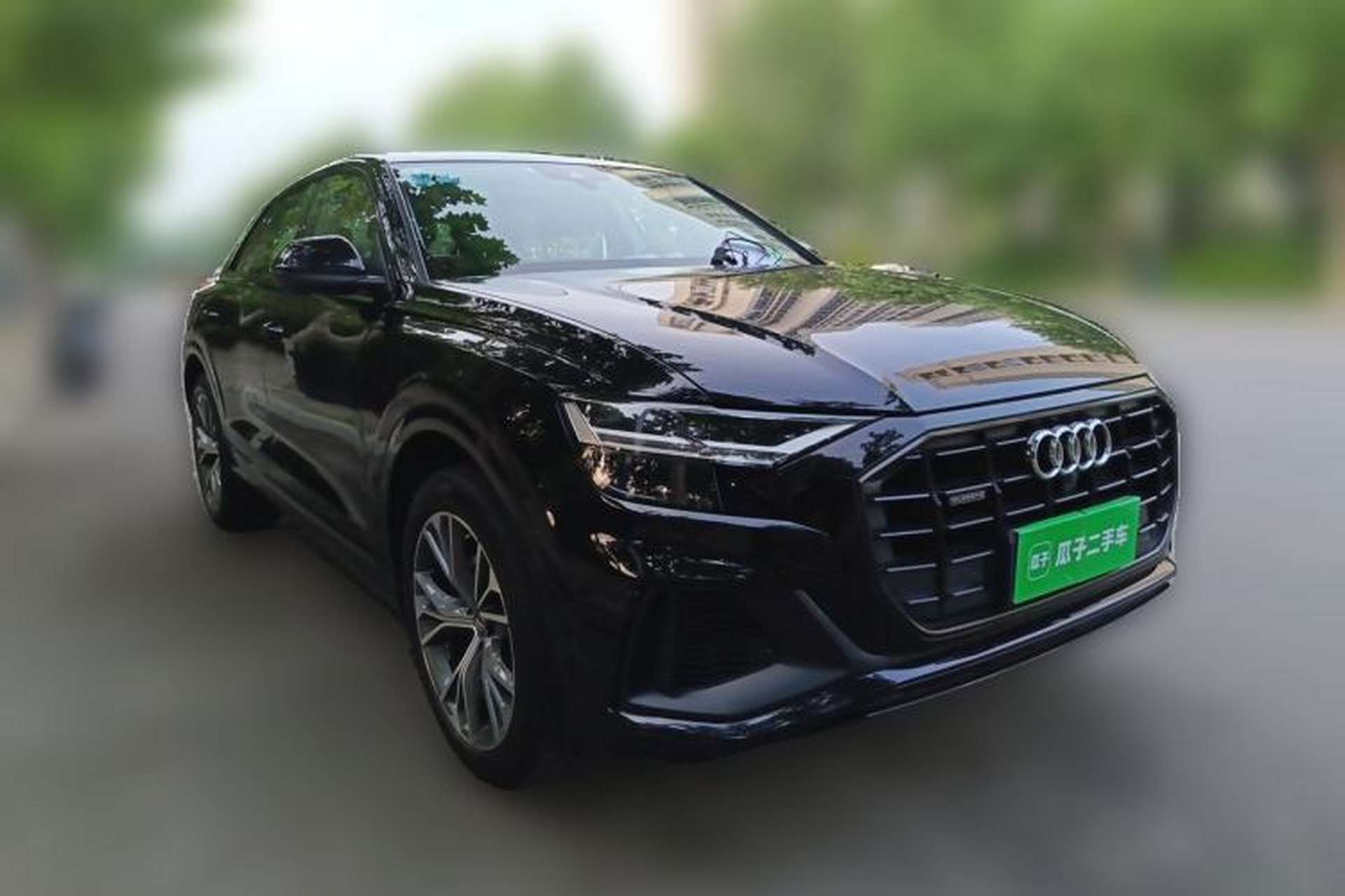Used Audi Q8 2019 55 TFSI Luxury Dynamic Model Front Right 45 Deg