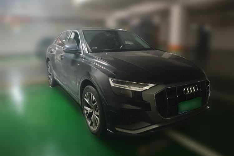 Used Audi Q8 2019 55 TFSI Luxury Dynamic Model Front Right 45 Deg
