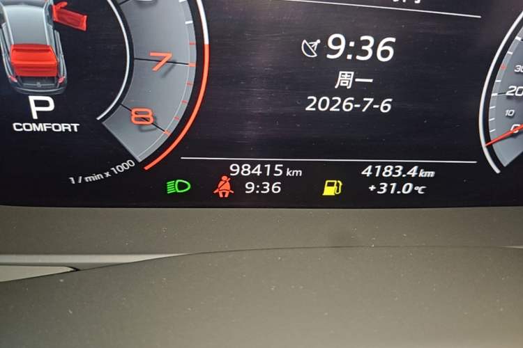 Used Audi Q8 2019 45 TFSI Prestige Dynamic Edition Odometer Close Up