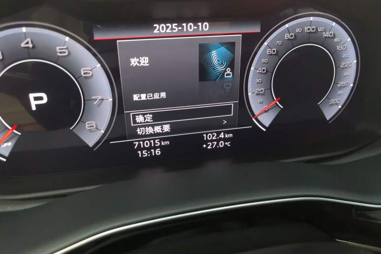 Used Audi Q8 2019 55 TFSI Luxury Dynamic Model Odometer Close Up