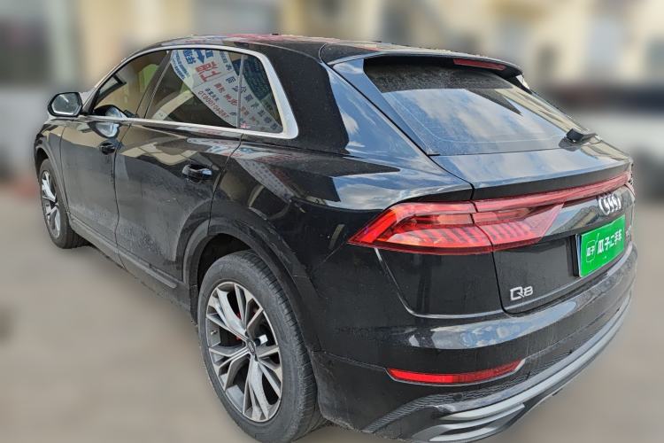 Used Audi Q8 2019 55 TFSI Luxury Dynamic Model Rear Left 45 Deg
