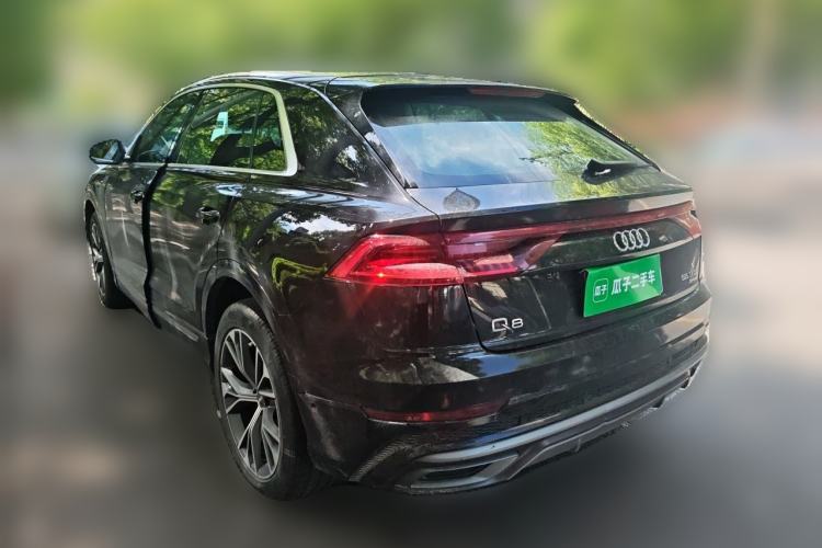 Used Audi Q8 2019 55 TFSI Luxury Dynamic Model Rear Left 45 Deg