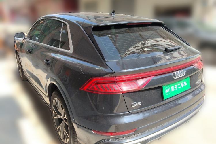 Used Audi Q8 2019 55 TFSI Luxury Dynamic Model Rear Left 45 Deg