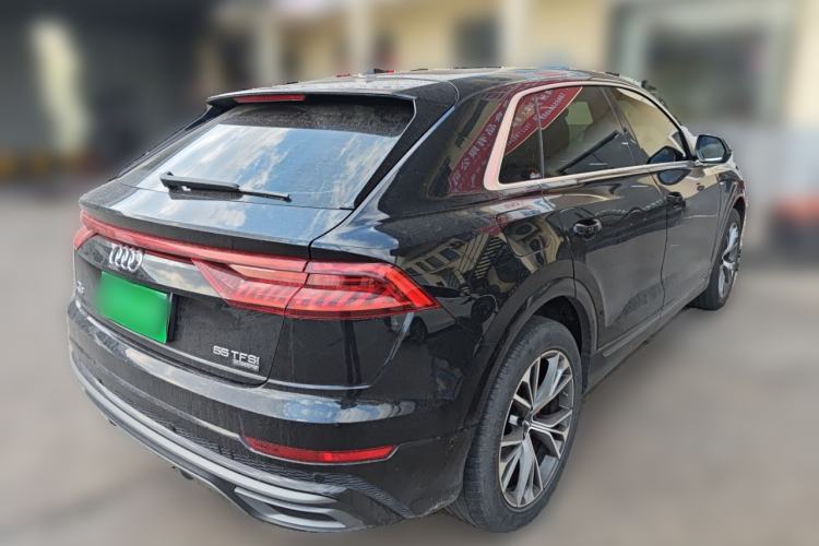 Used Audi Q8 2019 55 TFSI Luxury Dynamic Model Rear Right 45 Deg