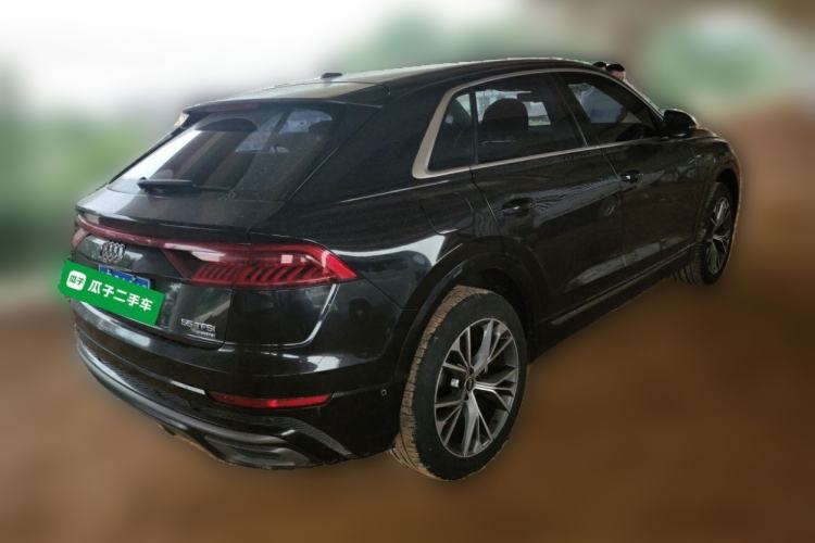 Used Audi Q8 2019 55 TFSI Luxury Dynamic Model Rear Right 45 Deg
