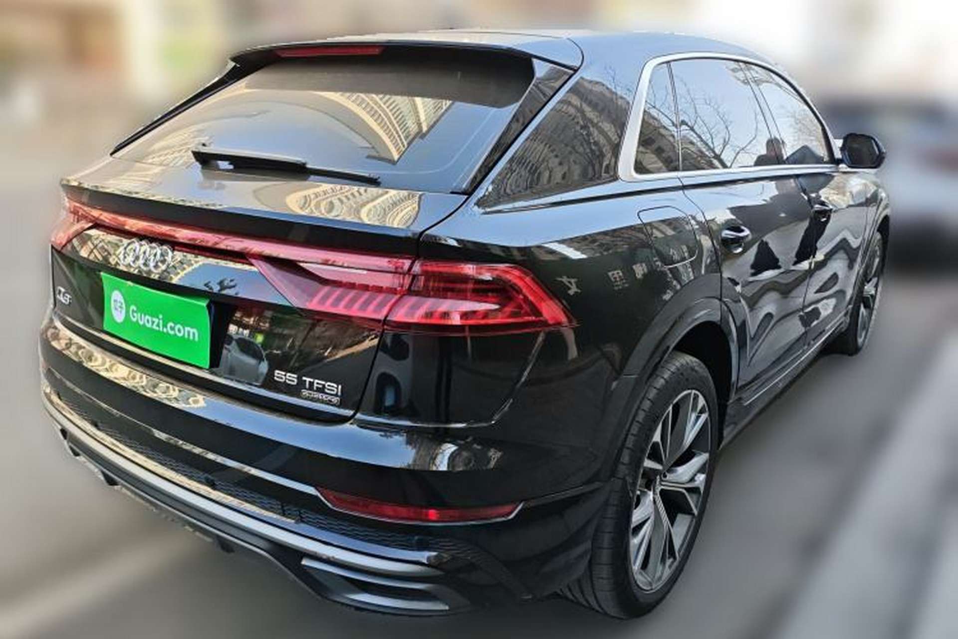 Used Audi Q8 2019 55 TFSI Prestige Dynamic Edition Rear Right 45 Deg