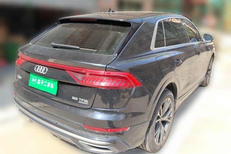 Used Audi Q8 2019 55 TFSI Luxury Dynamic Model Rear Right 45 Deg