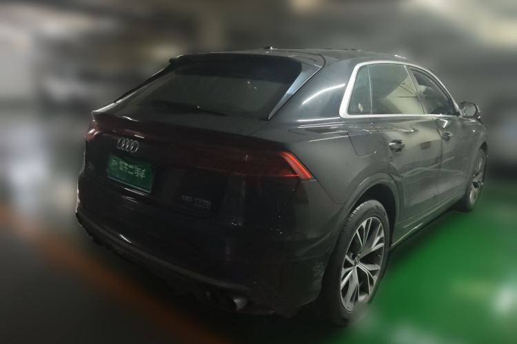 Used Audi Q8 2019 55 TFSI Luxury Dynamic Model Rear Right 45 Deg