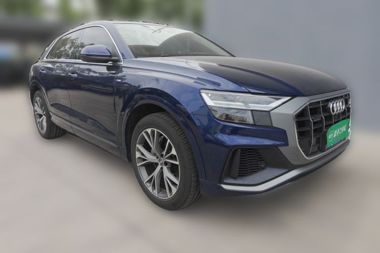 Used Audi Q8 2019 55 TFSI Luxury Dynamic Model Front Right 45 Deg