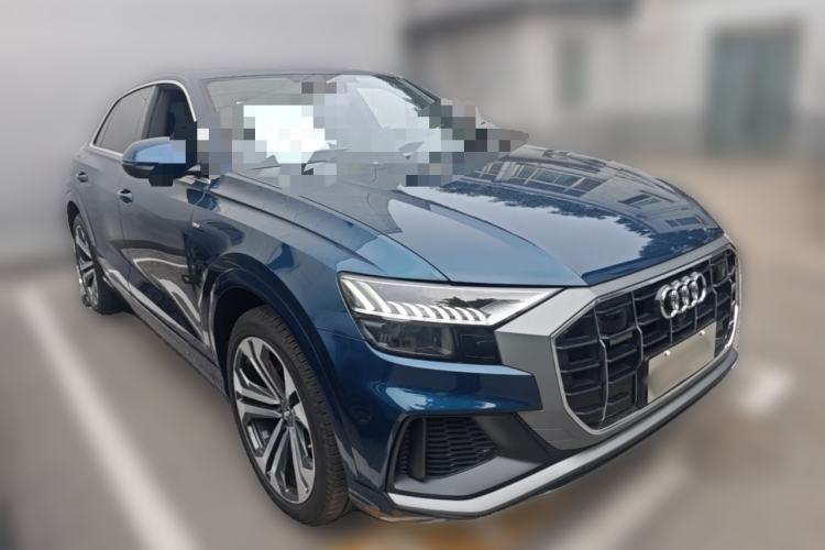 Used Audi Q8 2019 55 TFSI Luxury Dynamic Model Front Right 45 Deg