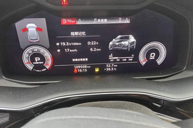 Used Audi Q8 2019 55 TFSI Prestige Dynamic Edition Odometer Close Up