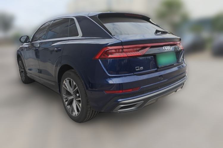 Used Audi Q8 2019 55 TFSI Luxury Dynamic Model Rear Left 45 Deg
