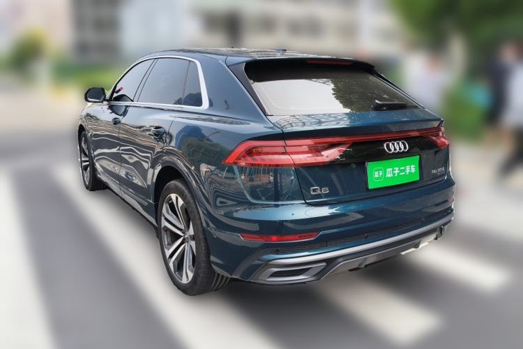 Used Audi Q8 2019 55 TFSI Luxury Dynamic Model Rear Left 45 Deg