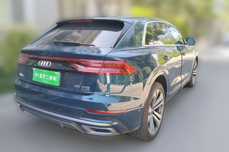 Used Audi Q8 2019 55 TFSI Luxury Dynamic Model Rear Right 45 Deg