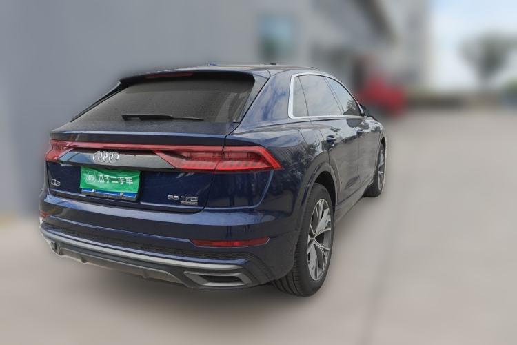 Used Audi Q8 2019 55 TFSI Luxury Dynamic Model Rear Right 45 Deg