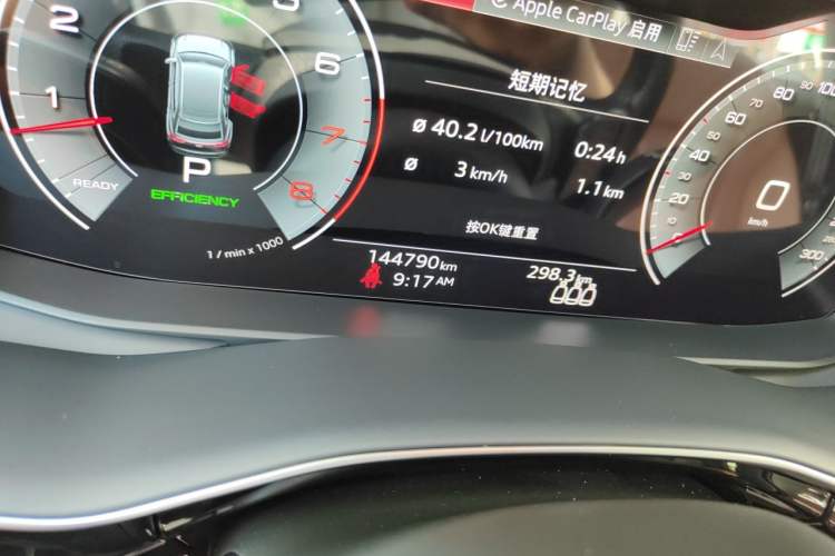Used Audi Q8 2021 55 TFSI Luxury Dynamic Edition Odometer Close Up