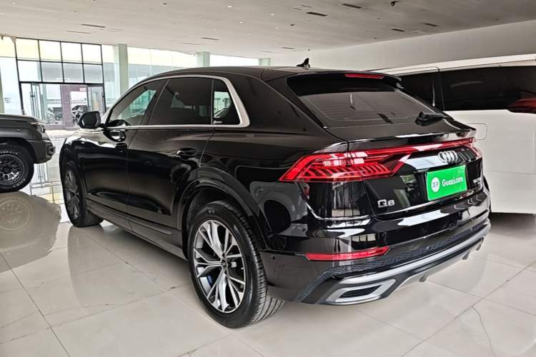 Used Audi Q8 2021 55 TFSI Luxury Dynamic Edition Rear Left 45 Deg