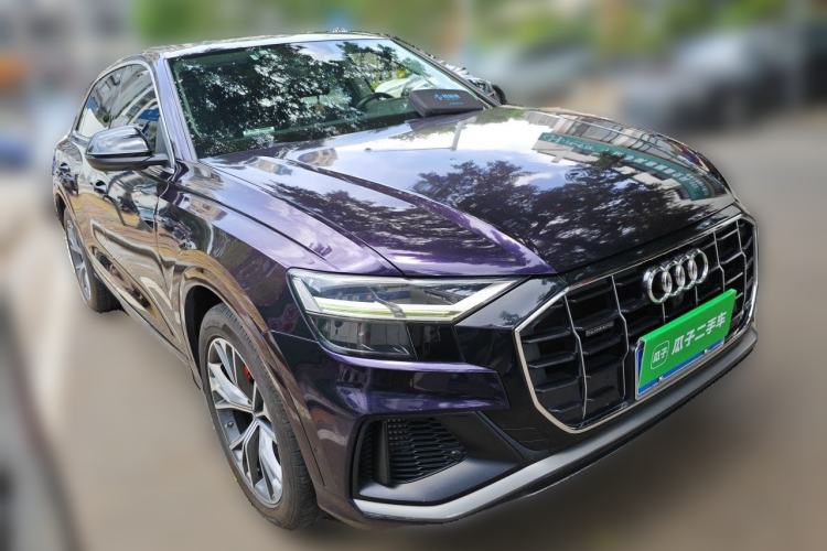 Used Audi Q8 2021 55 TFSI Luxury Dynamic Edition Front Right 45 Deg