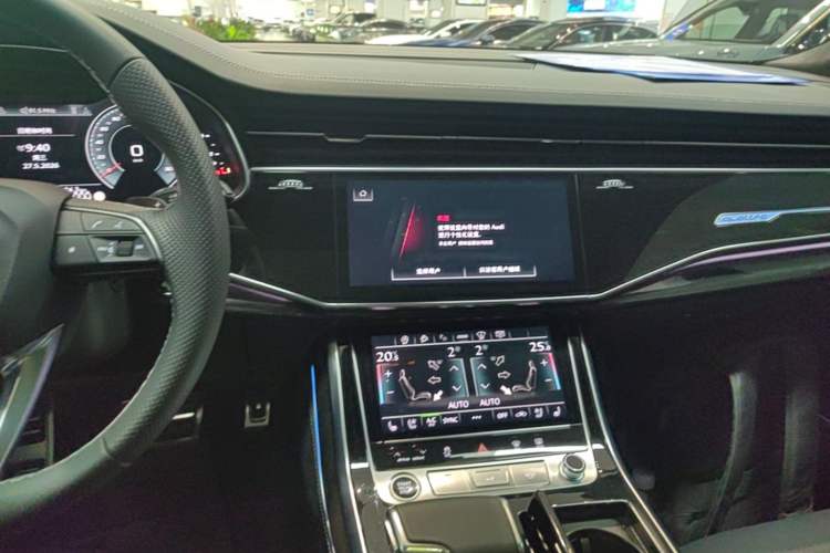 Used Audi Q8 2022 55 TFSI Snow Sports Edition Audio And AC Panel