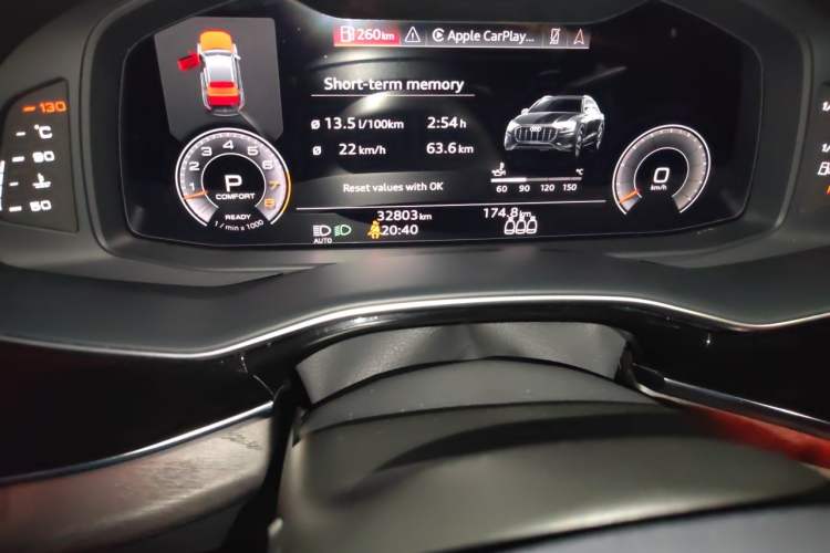 Used Audi Q8 2022 55 TFSI Luxury Dynamic Edition Odometer Close Up