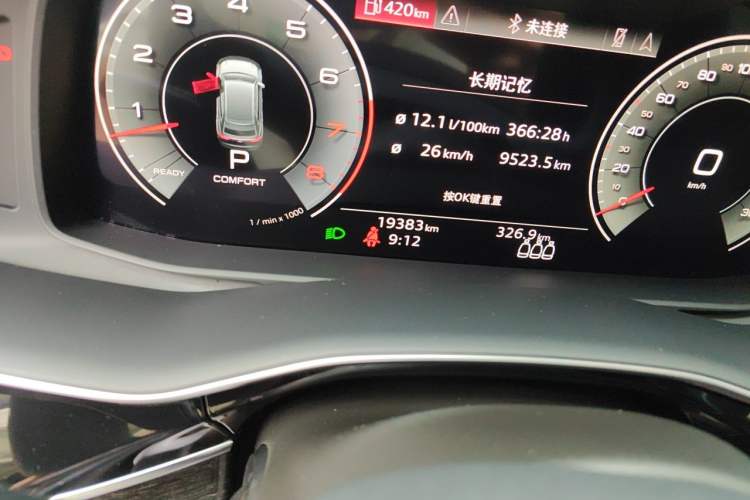 Used Audi Q8 2022 55 TFSI Prestige Dynamic Edition Odometer Close Up