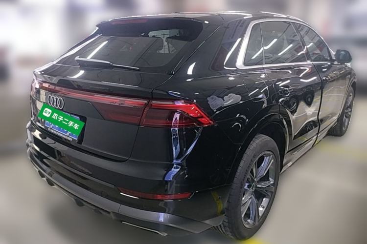 Used Audi Q8 2024 55 TFSI Luxury Dynamic Model Rear Right 45 Deg