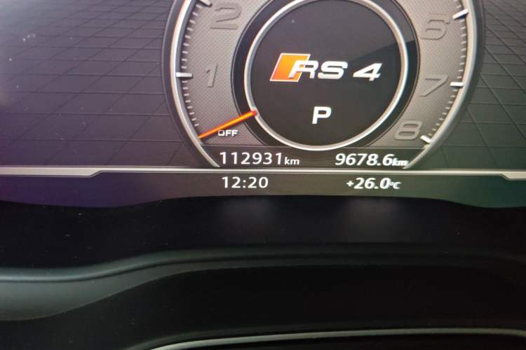 Used Audi RS 4 2019 RS 4 2.9T Avant Odometer Close Up