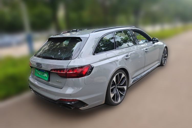 Used Audi RS 4 2021 RS4 Avant Obsidian Edition Rear Right 45 Deg