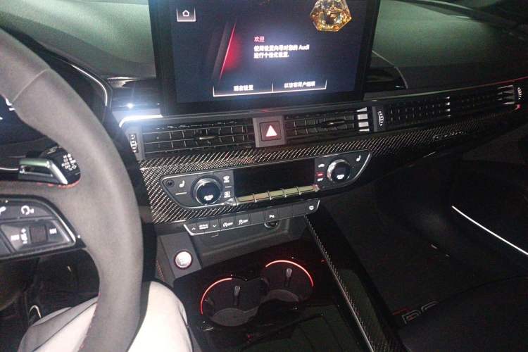 Used Audi RS 5 2021 RS 5 2.9T Sportback Obsidian Edition Audio And AC Panel