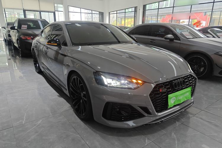 Used Audi RS 5 2022 RS 5 2.9T Sportback Obsidian Edition Front Right 45 Deg