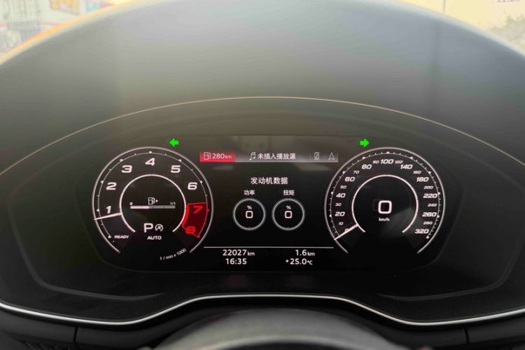 Used Audi RS 5 2022 RS 5 2.9T Sportback Obsidian Edition Odometer Close Up