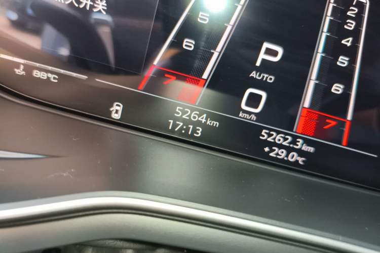 Used Audi RS 5 2024 RS 5 2.9T Coupe Performance Edition Odometer Close Up