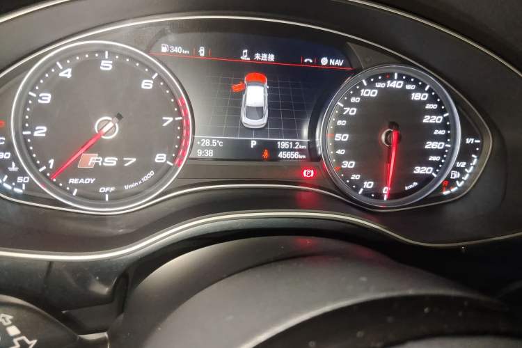 Used Audi RS 7 2016 RS 7 4.0T Sportback Odometer Close Up
