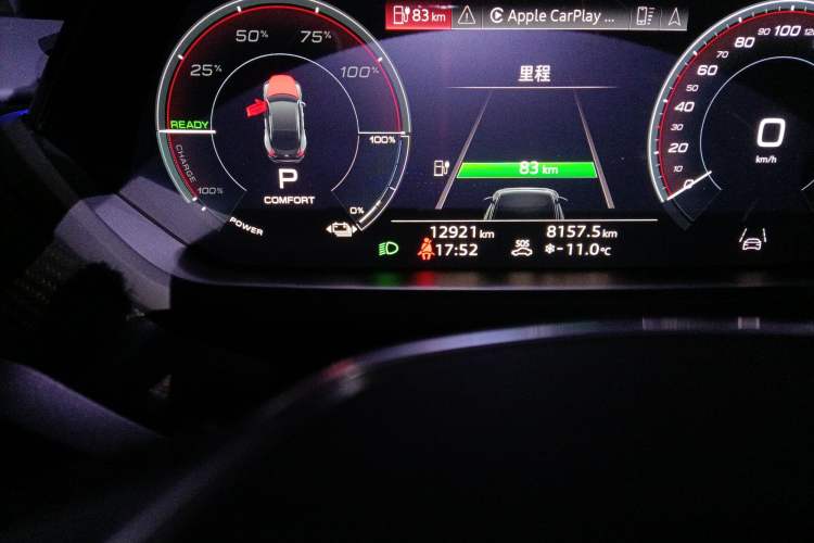 Used Audi RS e-tron GT 2023 Basic Model Odometer Close Up