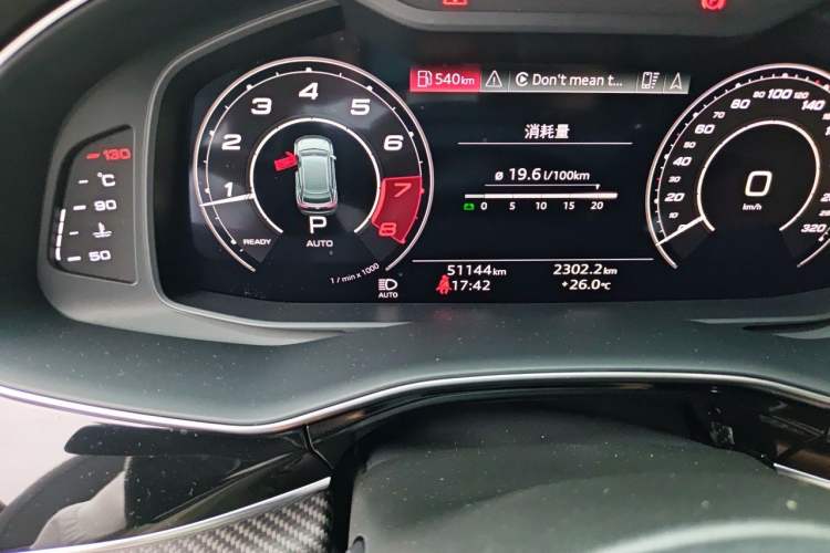 Used Audi RS Q8 2021 RS Q8 4.0T Prestige Edition Odometer Close Up