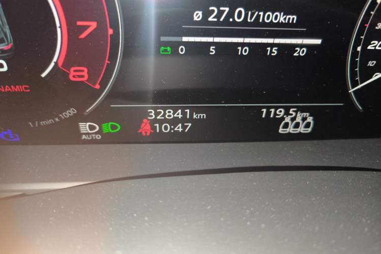 Used Audi RS Q8 2022 RS Q8 4.0T Odometer Close Up