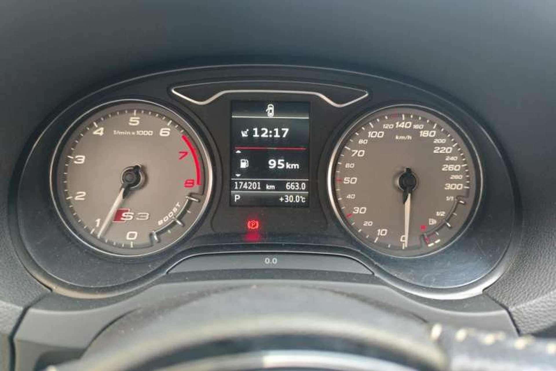 Used Audi S3 2015 S3 2.0T Limousine Odometer Close Up