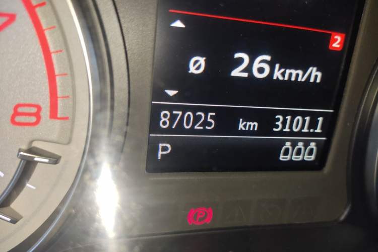 Used Audi S3 2015 S3 2.0T Limousine Odometer Close Up