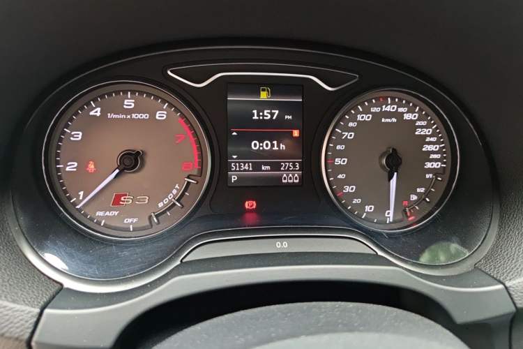 Used Audi S3 2015 S3 2.0T Limousine Odometer Close Up