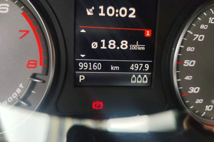 Used Audi S3 2015 S3 2.0T Limousine Odometer Close Up