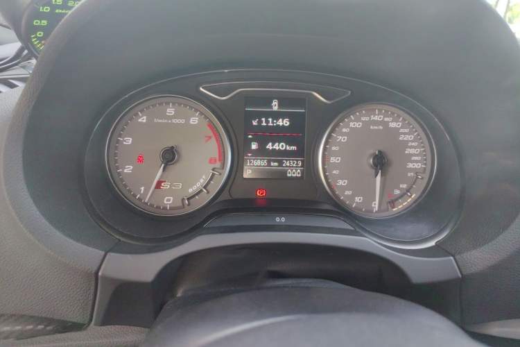 Used Audi S3 2015 S3 2.0T Limousine Odometer Close Up