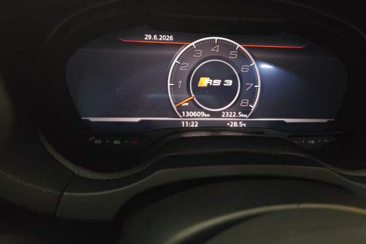 Used Audi S3 2015 S3 2.0T Limousine Odometer Close Up