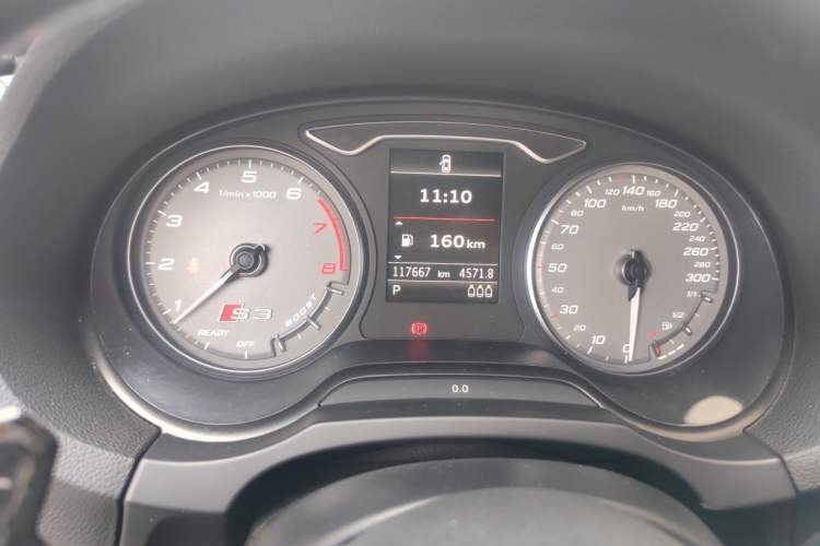 Used Audi S3 2015 S3 2.0T Limousine Odometer Close Up