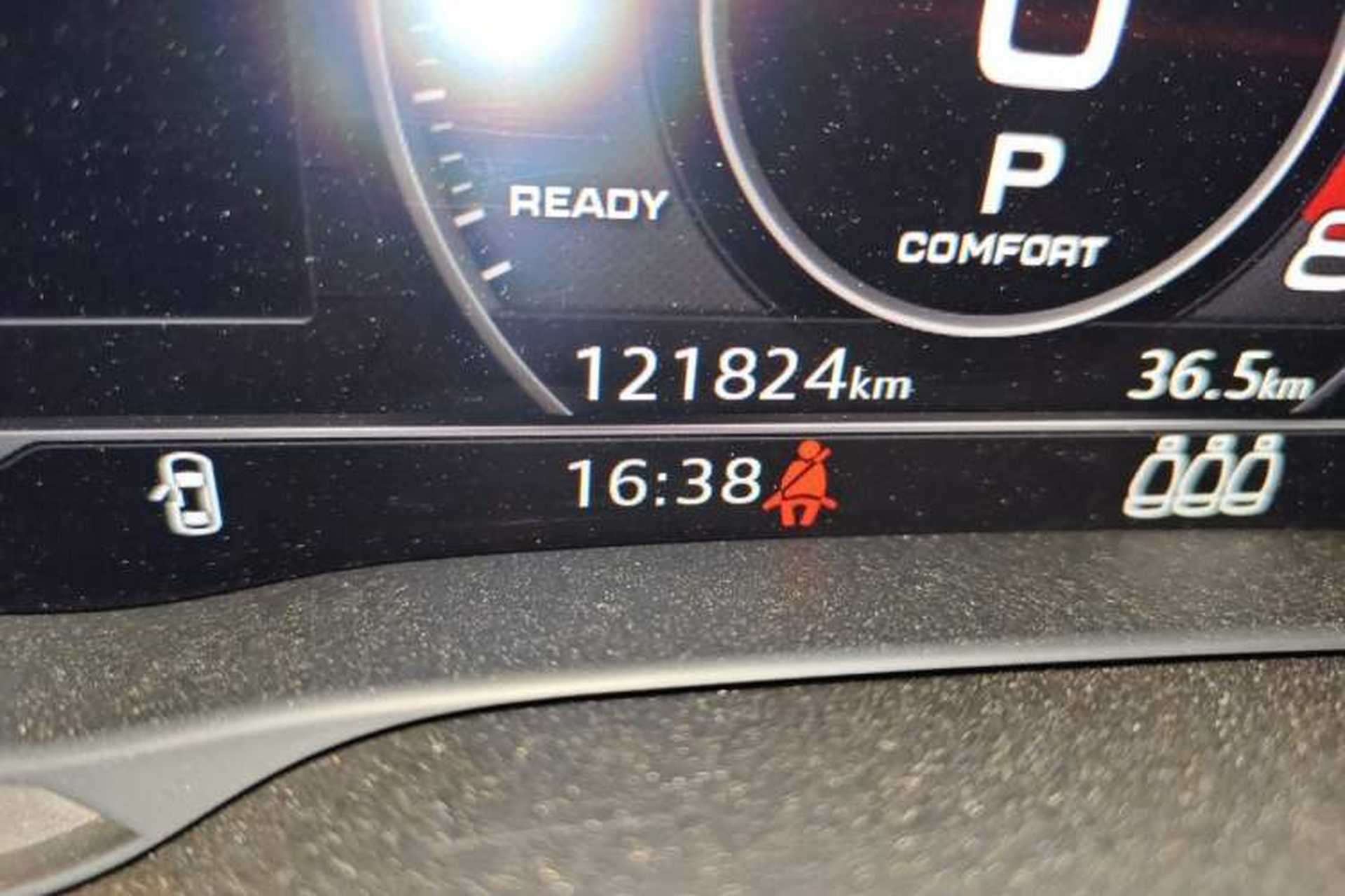 Used Audi S3 2017 Year Restyled S3 2.0T Limousine Odometer Close Up