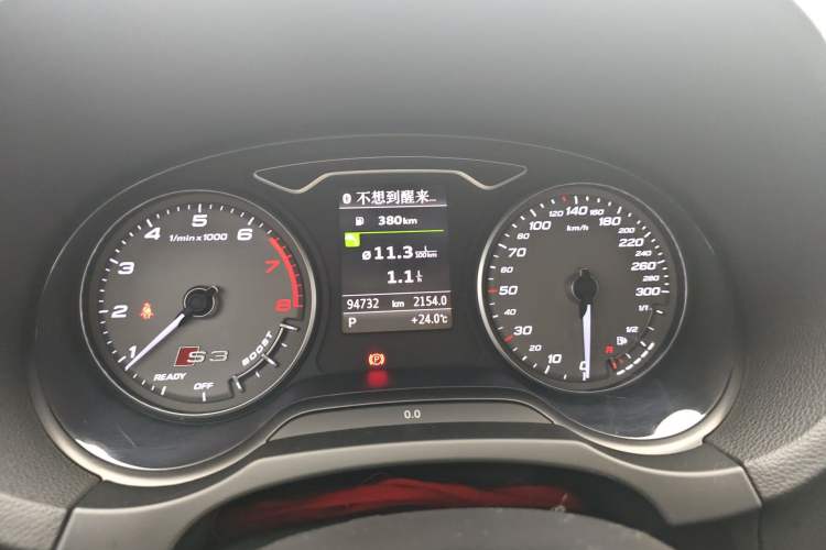 Used Audi S3 2017 S3 2.0T Limousine Odometer Close Up